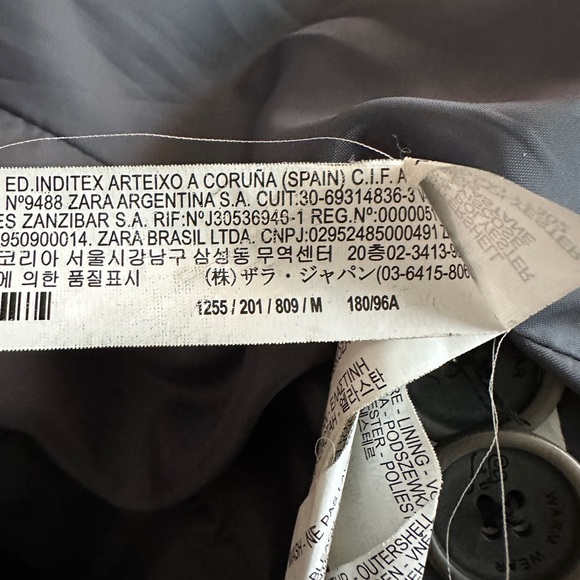 Zara Women's Double-Breasted Gray Coat - Picture 10 of 10